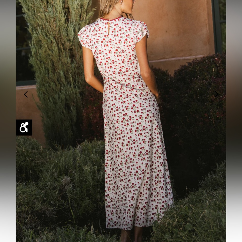 Bohme Ellianna Floral Maxi Dress in Cream Bohme dress - Picture 2 of 11
